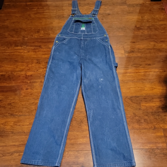 Men's Vintage Cargo Denim Overalls 07366728Y